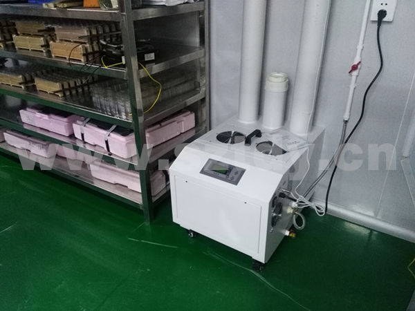 深圳沃特佳科技-生产车间超声波加湿机增湿案例